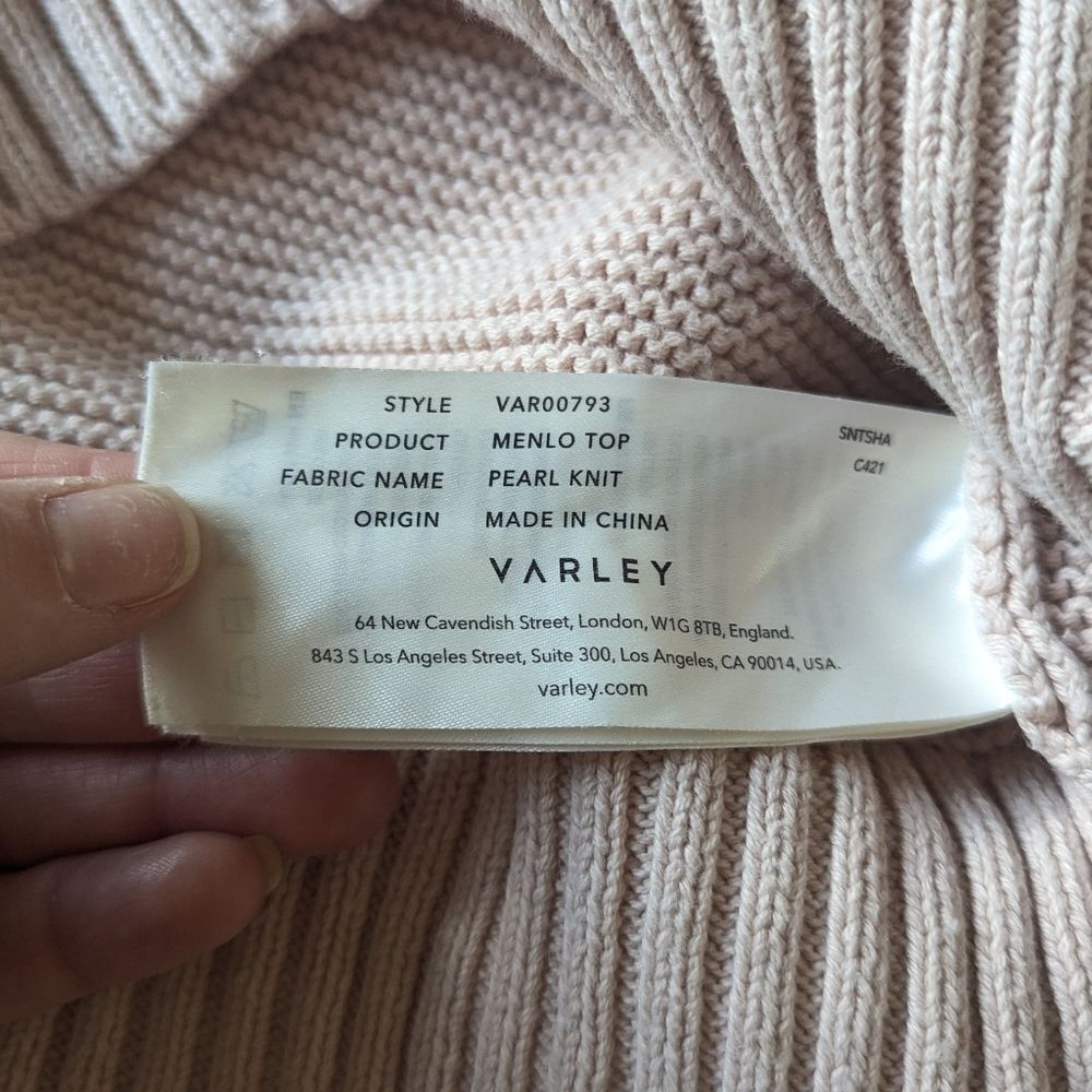 Varley Light Pink Menlo Sweater - Picture 6 of 9